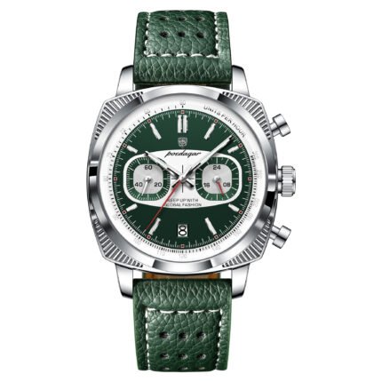 POEDAGAR 838 Original Fashion Men Clock Luminous Waterproof Chronograph Date Watch For Man Luxury Leather Quartz Men's Watches Reloj