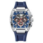 POEDAGAR 9051  Luxury Watches For Men Sport Casual Waterproof Luminous Date Man Wristwatch Chronograph Quartz Silicone Men Watch Reloj