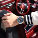 POEDAGAR E122 Luxury LED Men's Watch Dual Time Digital Display Waterproof Date Male Electronic Stainless Steel Watch - Image 9