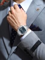 POEDAGAR 672 Classic Business Square Men's Watch Luminous Waterproof Week Date Luxury Man Wristwatch Stainless Steel Quartz Watches For Men - Image 7