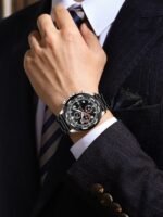 POEDAGAR 685 Top Original Watch For Men Date Waterproof Luminous Chronograph Man Clock Military Stainless Steel Men's Quartz Watches - Image 8