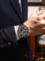 POEDAGAR 685 Top Original Watch For Men Date Waterproof Luminous Chronograph Man Clock Military Stainless Steel Men's Quartz Watches - Image 9