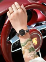 ​POEDAGAR 505 Fashion Women Watches Relogio Feminino Luxury Rose Gold Watch Ladies Quartz Wrist Watch Ceramic Strap Clock Reloj - Image 9