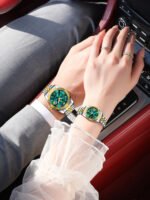 POEDAGAR 910 + 780 Top Fashion Watches For Couple Waterproof Date Week Couple's Watches Quartz Stainless Steel Couple Watch Lovers Set+Box - Image 10