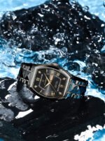 POEDAGAR 958 Waterproof Luminous Wine Barrel Shaped Quartz Watch Calendar Business Watch Reloj - Image 9