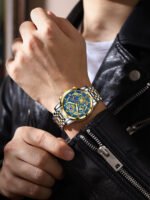 POEDAGAR 984 Fashion Business Men's Watch Luminous Waterproof Week Date Luxury Man Wristwatch Stainless Steel Quartz Watches For Men - Image 12