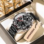 POEDAGAR 685 Top Original Watch For Men Date Waterproof Luminous Chronograph Man Clock Military Stainless Steel Men's Quartz Watches - Image 2