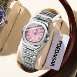 POEDAGAR 708 Ceas de mână pătrat la modă pentru femei, luminos, impermeabil, cu dată, ceas de lux de înaltă calitate cu cuarț, ceasuri de damă Reloj - Imaginea 3