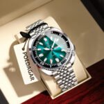 POEDAGAR 682 Luxury Sports Men Wristwatch Quartz Luminous Waterproof Calendar Week Man Clock Stainless Steel Men's Watches - Image 3