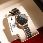 ​POEDAGAR 505 Fashion Women Watches Relogio Feminino Luxury Rose Gold Watch Ladies Quartz Wrist Watch Ceramic Strap Clock Reloj - Image 3