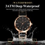 ​POEDAGAR 505 Fashion Women Watches Relogio Feminino Luxury Rose Gold Watch Ladies Quartz Wrist Watch Ceramic Strap Clock Reloj - Image 4