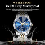 POEDAGAR 852 + 3078 Top Fashion Watches For Couple Waterproof Date Week Couple's Watches Quartz Stainless Steel Couple Watch Lovers Set+Box - Image 7