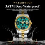 POEDAGAR 910 + 780 Top Fashion Watches For Couple Waterproof Date Week Couple's Watches Quartz Stainless Steel Couple Watch Lovers Set+Box - Image 5