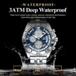 ​POEDAGAR 695 Watches for Men Sports Quartz Fashion Stainless Steel Mens Watch Luxury Brand Casual Chronograph Male Clock - Image 4