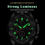 POEDAGAR 685 Top Original Watch For Men Date Waterproof Luminous Chronograph Man Clock Military Stainless Steel Men's Quartz Watches - Image 5