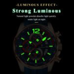 POEDAGAR 898  Luxury Military Men Watch Calendar Chronograph Waterproof Luminous Man Wristwatch Fashion Silicone Quartz Men's Watches - Image 6