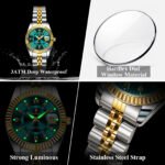 POEDAGAR 910 + 780 Top Fashion Watches For Couple Waterproof Date Week Couple's Watches Quartz Stainless Steel Couple Watch Lovers Set+Box - Image 7