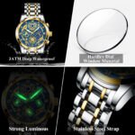 POEDAGAR 984 Fashion Business Men's Watch Luminous Waterproof Week Date Luxury Man Wristwatch Stainless Steel Quartz Watches For Men - Image 10