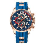 POEDAGAR 898  Luxury Military Men Watch Calendar Chronograph Waterproof Luminous Man Wristwatch Fashion Silicone Quartz Men's Watches