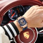 POEDAGAR 849 Square Sport Man Wristwatch Date Waterproof Luminous Chronograph Watch For Men Silicone Strap Men's Quartz Watches Male - Image 7