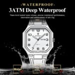 POEDAGAR 608 Fashion Creative Men's Watches Waterproof Luminous Date Week Men Watch Silicone Unique Quartz Man Wristwatch Male Reloj - Image 4